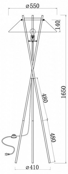 Торшер Maytoni Bastone MOD006FL-01B в Новоуральске - novouralsk.mebel24.online | фото 4