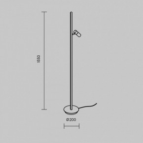 Торшер Maytoni Thin MOD395FL-L28B3K в Новоуральске - novouralsk.mebel24.online | фото 5