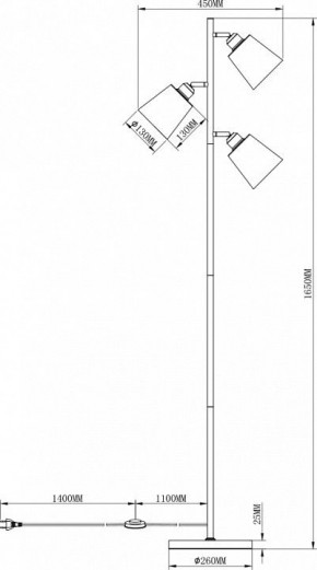 Торшер Moderli Floor V3050-3F в Новоуральске - novouralsk.mebel24.online | фото