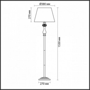 Торшер Odeon Light Gaellori 3393/1F в Новоуральске - novouralsk.mebel24.online | фото 3