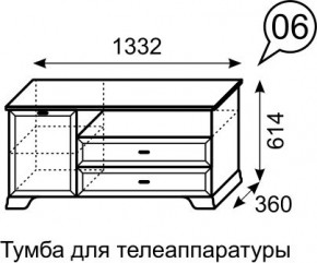 Тумба для телеаппаратуры Венеция 6 бодега в Новоуральске - novouralsk.mebel24.online | фото 3