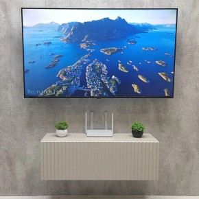 Тумба подвесная под ТВ LINES MTV3-MA 900 Бежевый (Леда-М 10.1.5) в Новоуральске - novouralsk.mebel24.online | фото 3