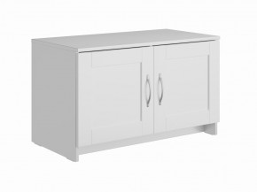Тумба СИРИУС двухдверная низкая, цвет белый в Новоуральске - novouralsk.mebel24.online | фото
