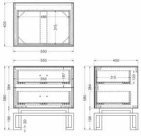 Тумбочка KFG085-NI в Новоуральске - novouralsk.mebel24.online | фото 5