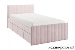 ТВИКС Кровать с ящиками 900 (нежно-розовый) в Новоуральске - novouralsk.mebel24.online | фото