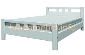 ВЕРОНИКА-2 Кровать из массива 1200 (Белый античный) в Новоуральске - novouralsk.mebel24.online | фото