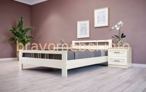 ВЕРОНИКА-3 Кровать из массива 1200 (Слоновая кость) в Новоуральске - novouralsk.mebel24.online | фото